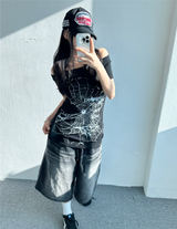 SEMI OFF SPIDER WEB DRESS💛🤍🖤 - 3 COLORS