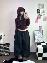 ベルトスナップポイントバルーントレーニングパンツ 🩶🖤🤍3カラー