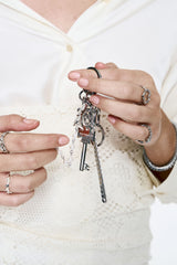 NO.596 [SILVER] CROSS KEY RING