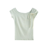 ラヴィフェミニンショルダーTシャツ