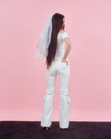 ROSE HALTER BLOUSE [WHITE]