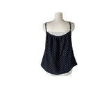 Dough Dot Frill Button Sleeveless