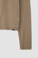 Light Crinkle Jumper / Peach Beige