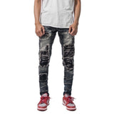 M1 Biker Patch Ash Grey - Celana Jeans