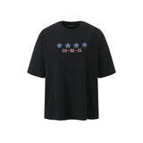 4スターアートワークTシャツ (ブラック)