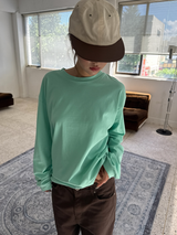 ウッディ コットン ワイドパンツ