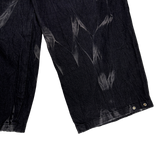 crack raw-edge cargo pants