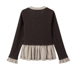 Raiden Dot Tie Layered Blouse