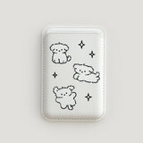 [Macsafe] トゥインクルパピーマグセーフレザーカードウォレット