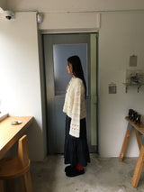 マローンチェックロングスカート(2color)