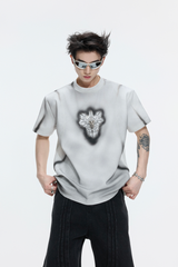 Spray Dyed Padded T-Shirt