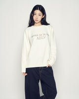 25FW ベーシックロゴニット アイボリー
