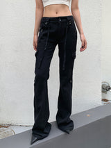 CARGO SLIM BOOTS CUT PANTS (2C)