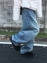 [Lining] ウィンターウォッシュドピンタックバルーンパンツ (3c)