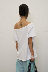 520 オフショルダーTシャツ (ホワイト)