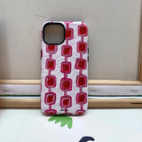 [ Pink cube pattern ] Magsafe Tough Case