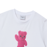 25SS エイリアンベアクロップショートスリーブTシャツ ホワイト