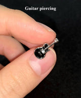 black guitar piercing 1PC