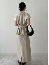 Momento Linen Long Vest