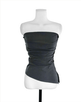 cardi shirring off-shoulder warmer + top set
