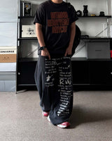 MG lettering washed sweatpants