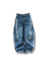 Wide triple track pants