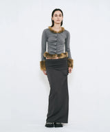 2WAY BUTTON MAXI SKIRT