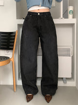 STRIPE BLACK JEANS