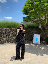 [MADE] Kaen Nylon Layered Skirt Banding Pants