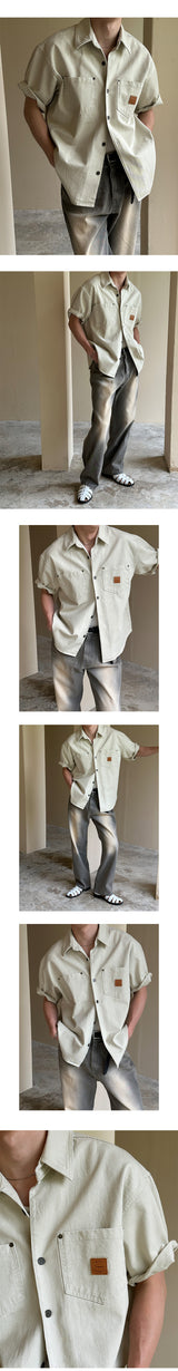 [S/S] Patch work shirts jacket(3color)