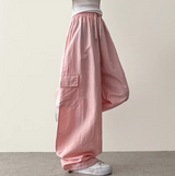 Roa Baslock Nylon Cargo Wide Pants