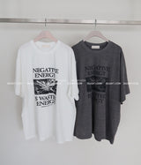エントンオーバーサイズフィットプリント半袖Tシャツ