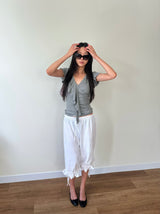 frill draped top