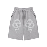 Snake Bermuda Sweat Pants - GREY