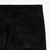 Stranger リラックスフィットヴェルベットカーゴパンツ (Black)