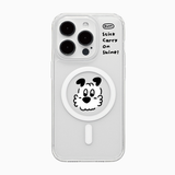 magsafe jellyhard stick carry on shine smartphone case