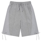 カラーミックスリボンハーフパンツ[メランジグレー]