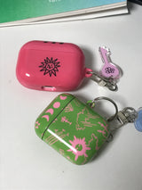 pink sun airpod case