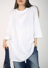 (UNISEX)アイボリーボクシーTシャツ