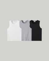 LMN soft ribbed sleeveless sleeveless (3 colors)