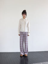 STRIPE KNIT PANTS (PURPLE)