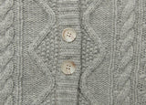 FOG CABLE KNIT CARDIGAN (GREY)