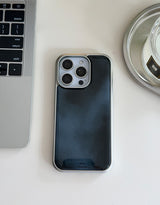 [MADE]ミスティ ティールシルバーエポキシ iPhoneケース