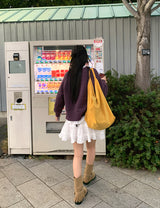 SUEDE BAGUETTE BAG (2C)