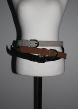 SUEDE STUD BELT