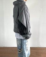 Wave Zipper Hood Windbreaker