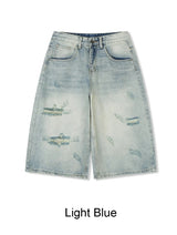 Patton Cut Bermuda Denim Pants