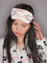 "crying eyes"rhinestone  pink patch