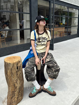 camo bermuda cargo pants 