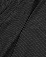 Stripe Ribbon Tied Wide Pants _ GREY